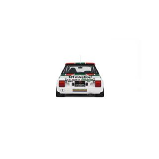 FIAT 131 ABARTH WHITE M.ALEN RALLYE PORTUGAL 1978 #4 Markku Alén OttO mobile 1:12 Resinemodell (Türen, Motorhaube... nicht zu öffnen!)